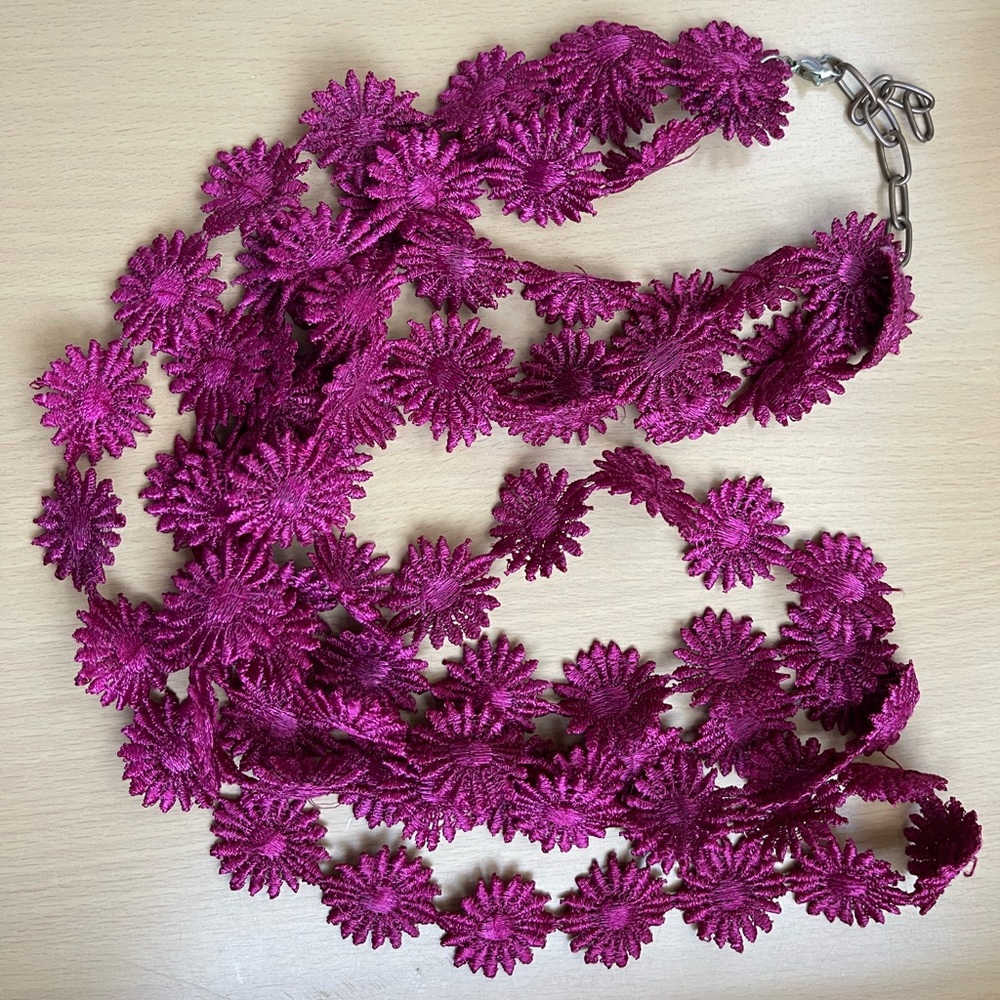 Vintage Embroidered Necklace